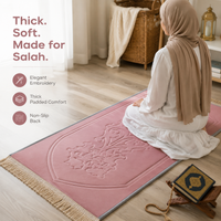 Embroidered thick prayer mat - Embroidered Comfort Mat - Royal Damask (6 Colors) - detail view 2