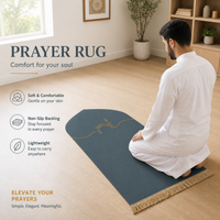 Islamic Prayer Rug for Home - Soft Non-Slip Sajjadah, Washable
