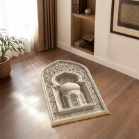 Islamic Prayer Mat Gift Set - Premium Thick Sajjadah, Machine Washable