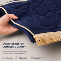 Embroidered thick prayer mat - Embroidered Comfort Mat - Trellis Elegance (6 Colors) - detail view 3