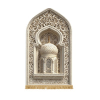 Islamic Prayer Mat Gift Set - Premium Thick Sajjadah, Machine Washable
