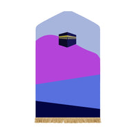Muslim Prayer Mat with Fringe - Soft Velvet Sajjadah, Machine Washable