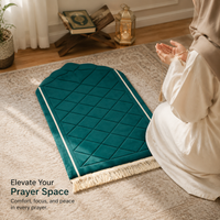 Embroidered thick prayer mat - Embroidered Comfort Mat - Diamond Quilt (6 Colors) - detail view 4