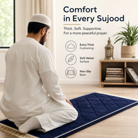 Embroidered thick prayer mat - Embroidered Comfort Mat - Trellis Elegance (6 Colors) - detail view 5
