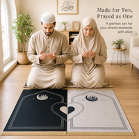 Couple prayer mat set - Couple Prayer Mat Set - Sand & Sage Serenity - detail view 2