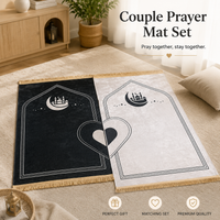 Couple prayer mat set - Couple Prayer Mat Set - Sand & Sage Serenity - detail view 3