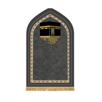 Muslim Prayer Rug Black Edge - Thick Flannel Sponge Sajjadah