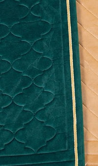 Embroidered thick prayer mat - Embroidered Comfort Mat - Heritage Scroll (6 Colors) - detail view 5