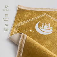 Couple prayer mat set - Couple Prayer Mat Set - Rose & Pearl Gold - detail view 5